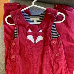 Corduroy Overalls EUC, worn once